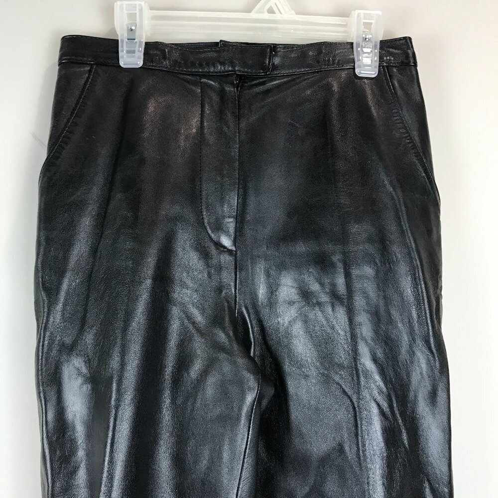 Alfani black leather pants Size 2